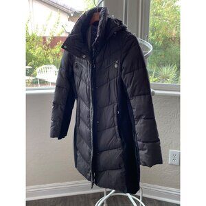 Calvin Klein Performance Womens Quilted Puffer Coat Hood Small RB10714 EUC